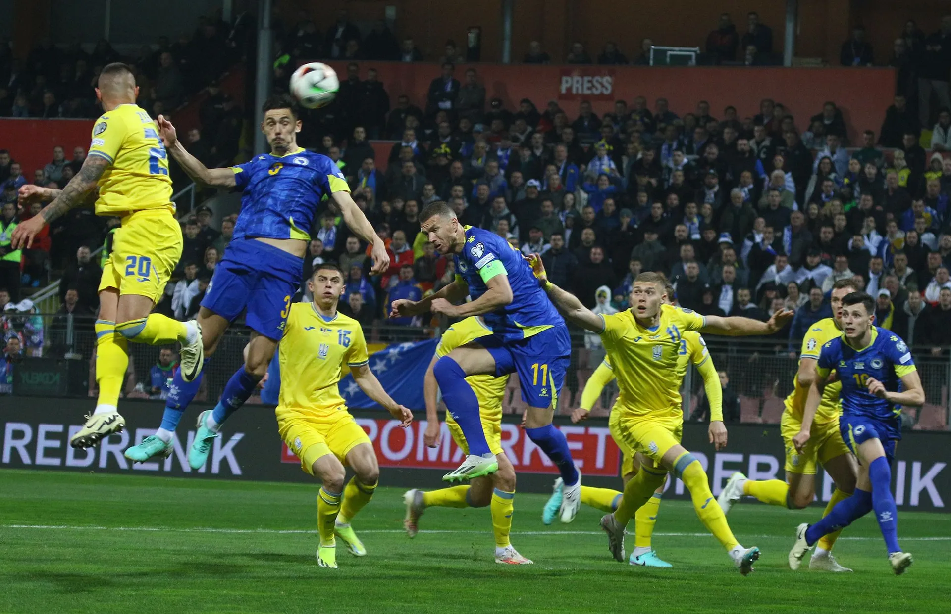 BiH - Ukrajina (FOTO: Muhamed Tunović)
