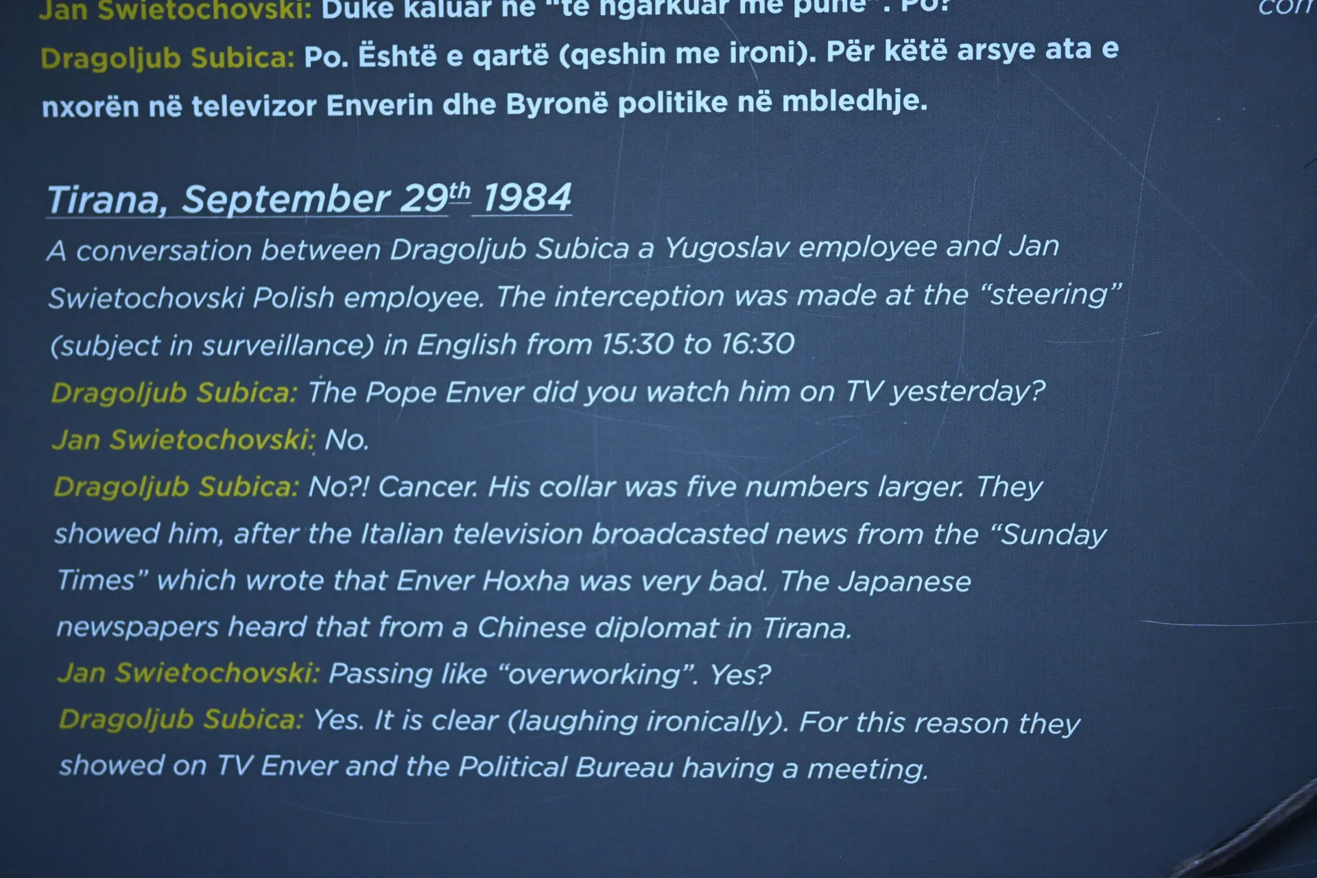 Prisluškivanje i praćenje je bilo svakodnevnica pod diktaturom