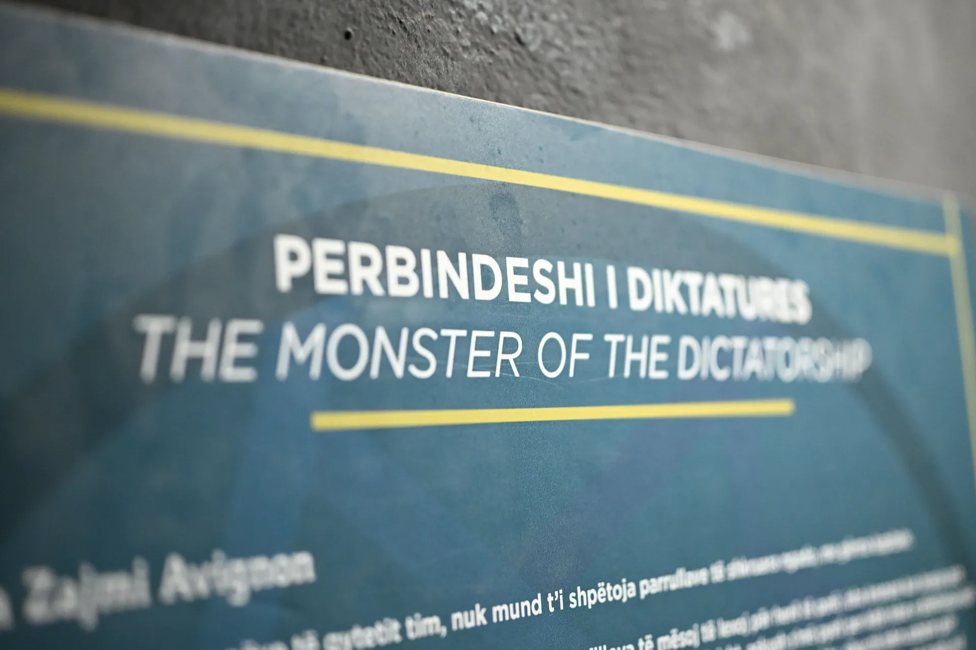 Izložene su i umjetničke instalacije poput "Čudovišta diktature"