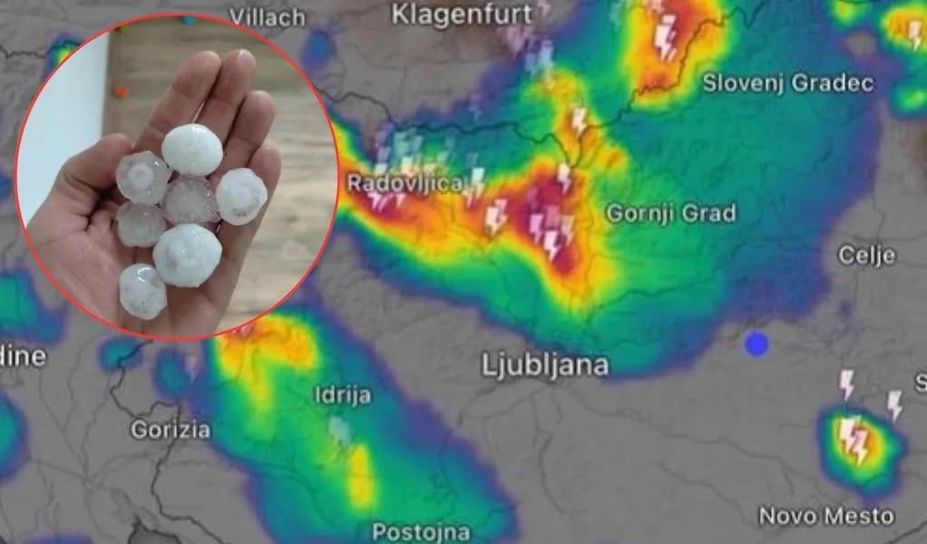 Snažno nevrijeme pogodilo Sloveniju, olujni vjetar nosio krovove, padao grad