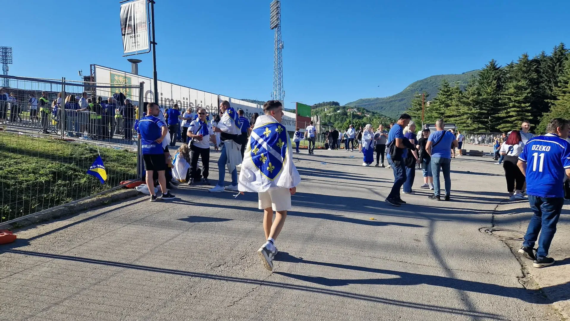 Atmosfera uoči utakmice BiH - Sjeverna Makedonija
