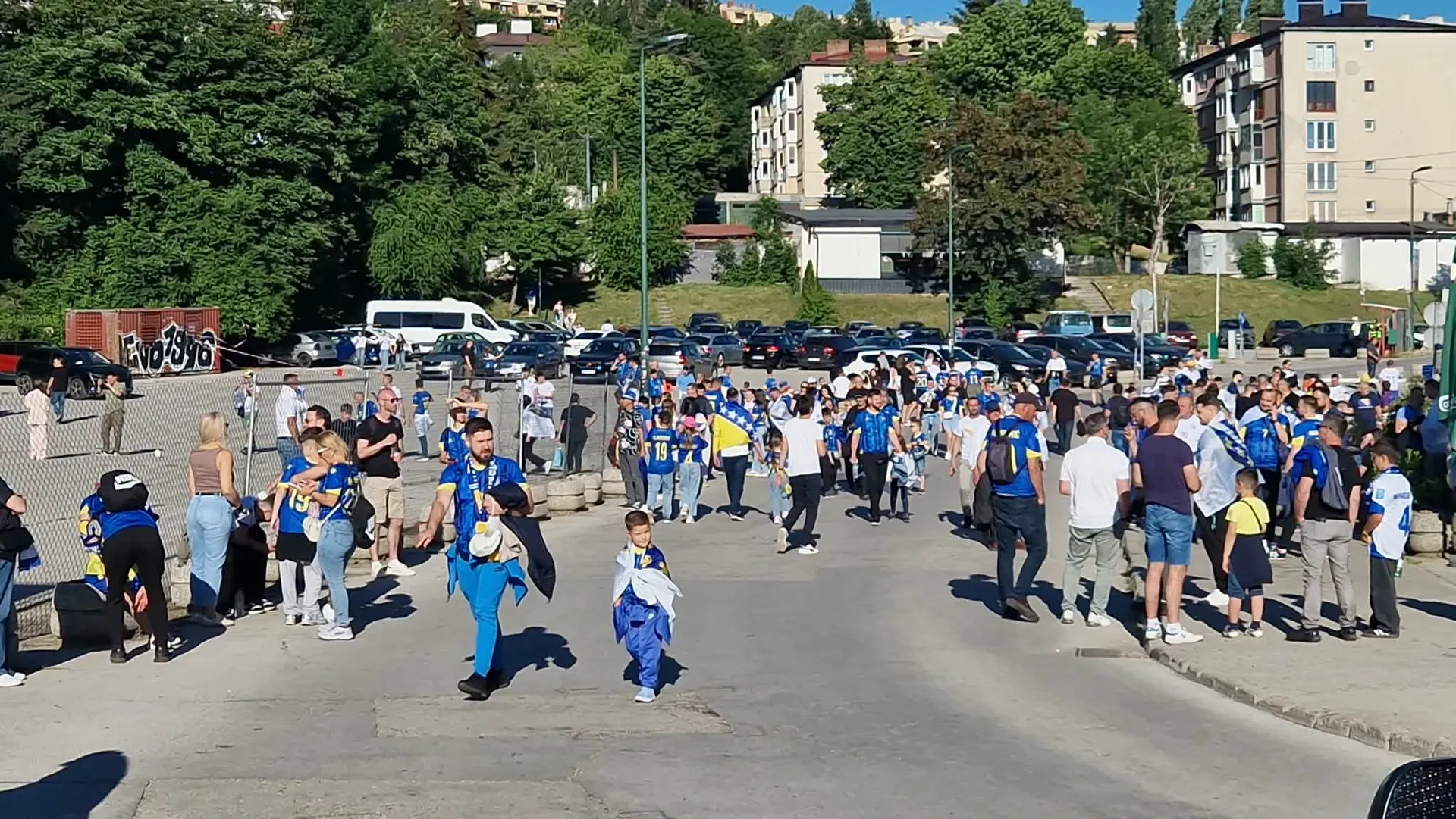 Atmosfera uoči utakmice BiH - Sjeverna Makedonija