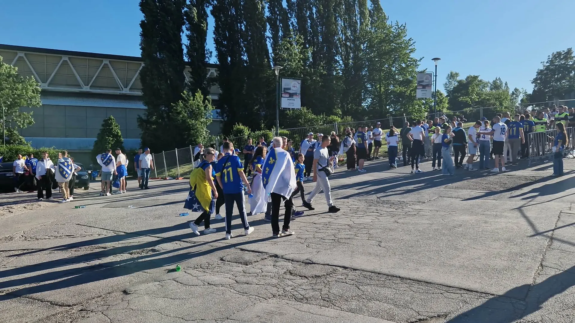 Atmosfera uoči utakmice BiH - Sjeverna Makedonija