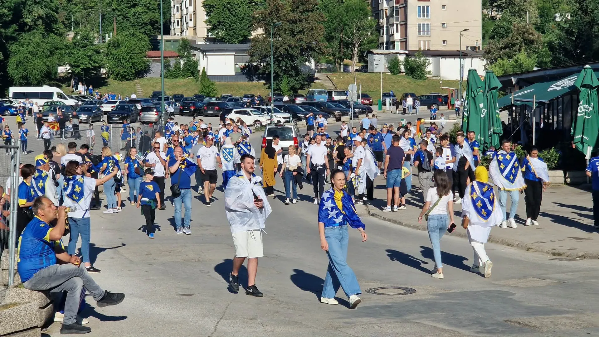 Atmosfera uoči utakmice BiH - Sjeverna Makedonija