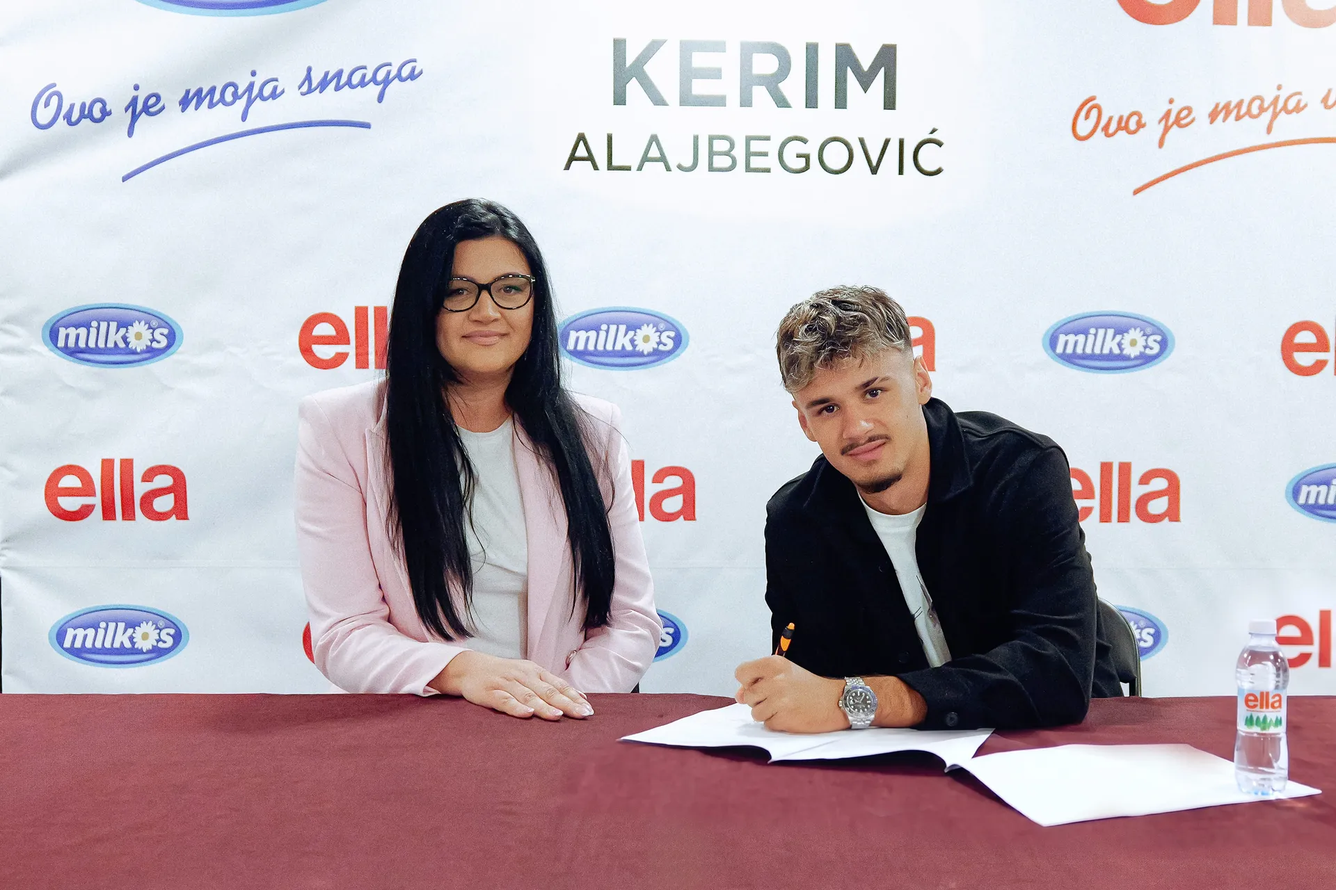 Kerim Alajbegović u saradnji sa domaćim brandovima Ella voda i Milkos