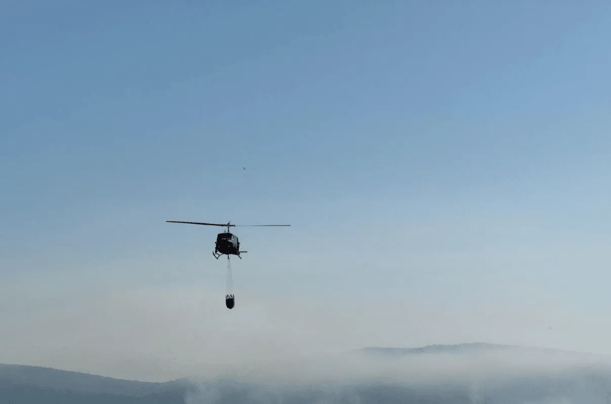 Helez izdao naredbu o angažmanu helikoptera OSBiH u gašenju požara na području Jablanice
