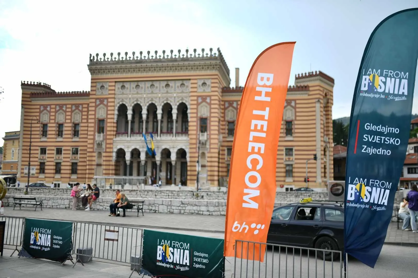U Starom Gradu dvije zvanične fan zone: na Trgu oslobođenja - Alija Izetbegović i Trgu kod Vijećnice