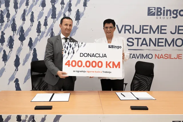 Počela izgradnja prve sigurne kuće u istočnoj Hercegovini, Bingo Group donirala 400.000 KM