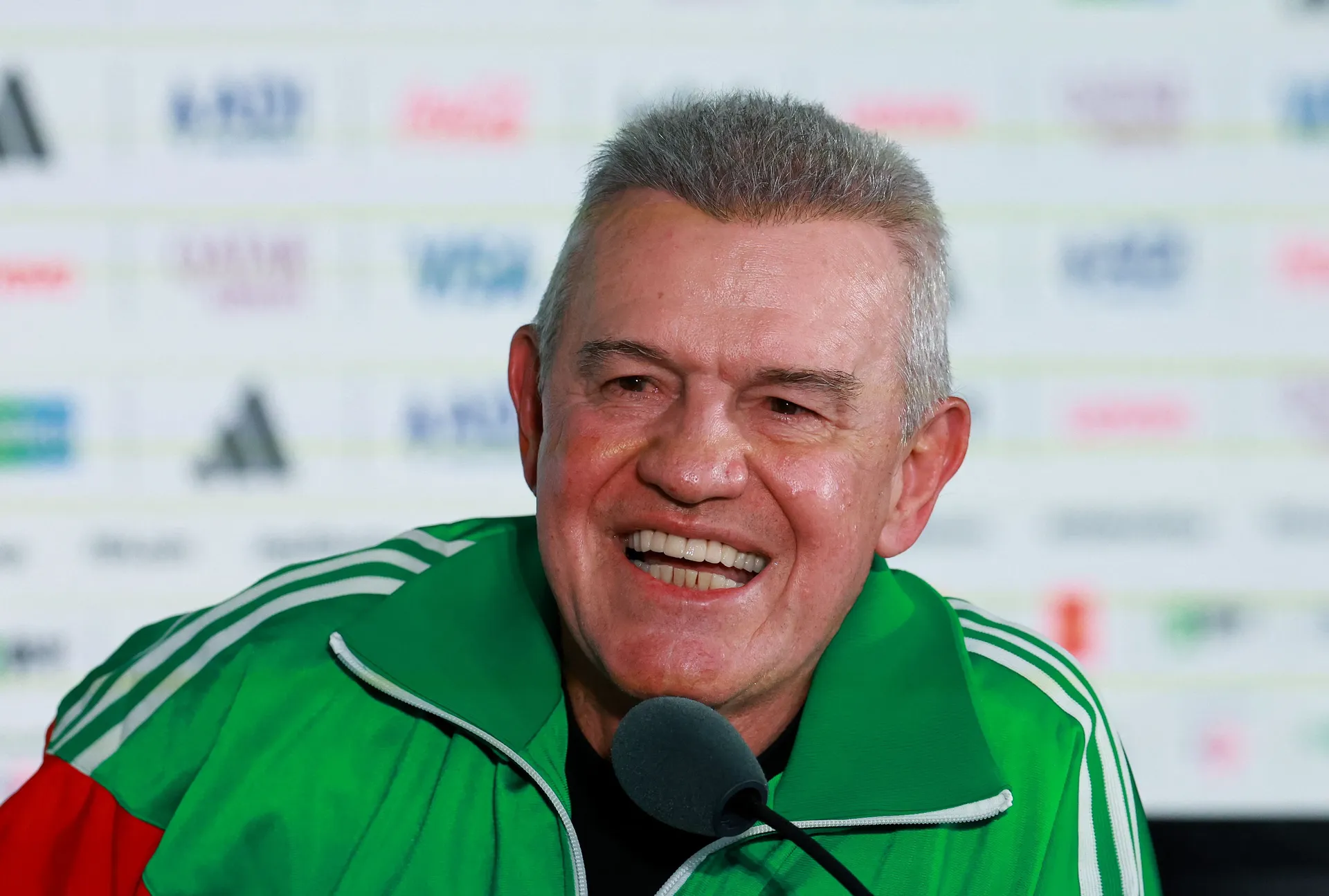 Soccer Football - FIFA World Cup 2026 - Mexico Press Conference - Estadio Azteca, Mexico City, Mexico - June 10, 2026 Mexico coach Javier Aguirre during the press conference REUTERS/Henry Romero
