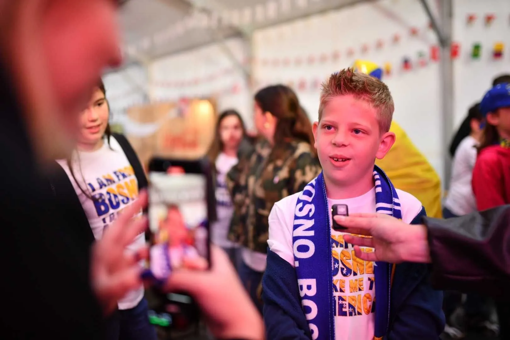 Otvaranje zvanične fan zone "I am from Bosnia" prekoputa Vijećnice