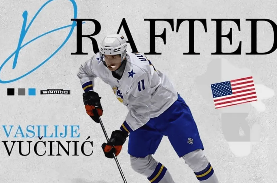 Hokejaški savez BiH potvrdio, Vučinić izabran na draftu 'Major Junior League' NAHL-a