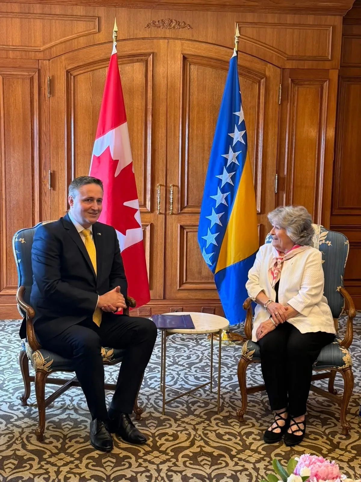 Bećirović se u Torontu sastao s guvernerkom Kanade Louise Arbour