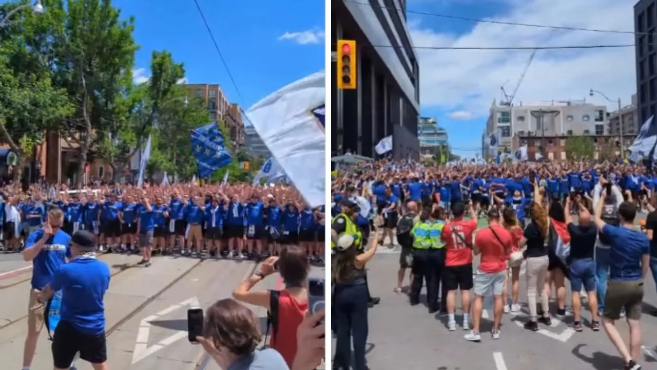 Pogledajte korteo bh. navijača pred utakmicu BiH - Kanada u Torontu