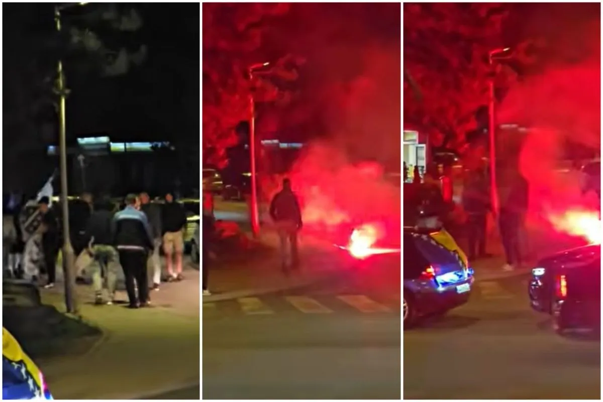 (VIDEO) Policija spriječila sukob navijača BiH i Hrvatske u bh. gradu