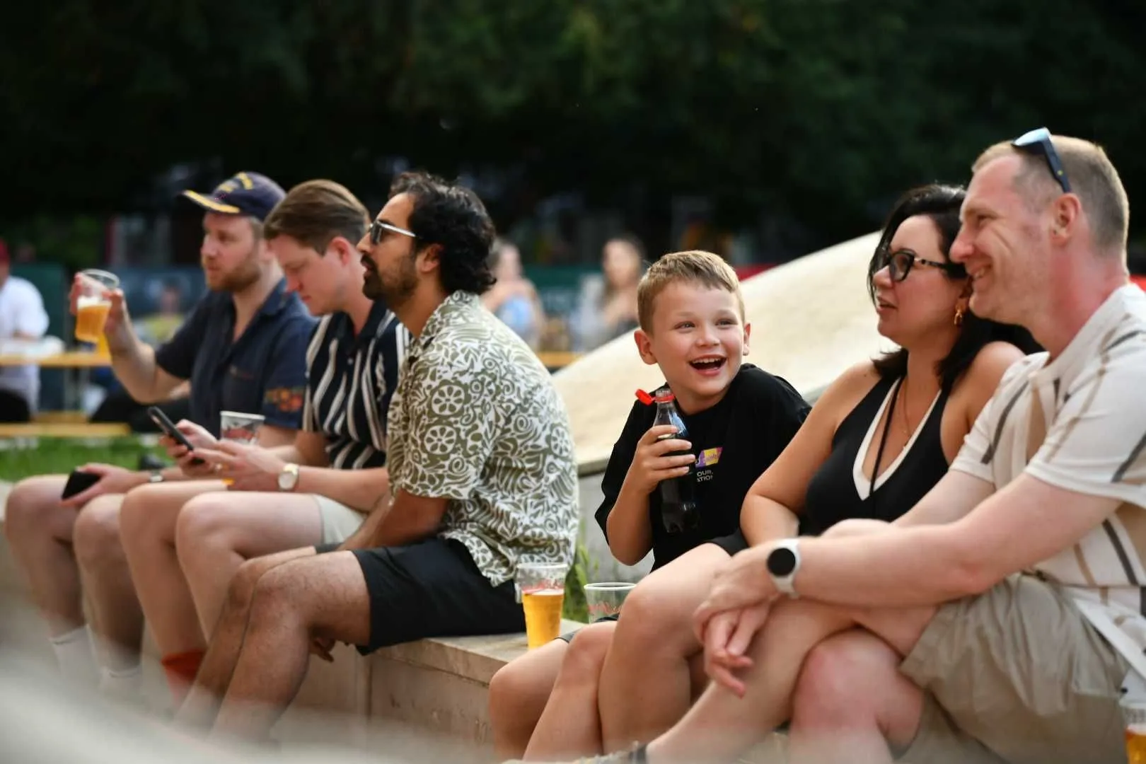 Fan zone i večeras pune