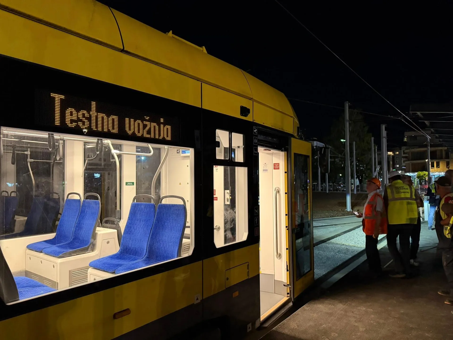 Prva testna vožnja tramvajem na novoj okretaljci na Ilidži