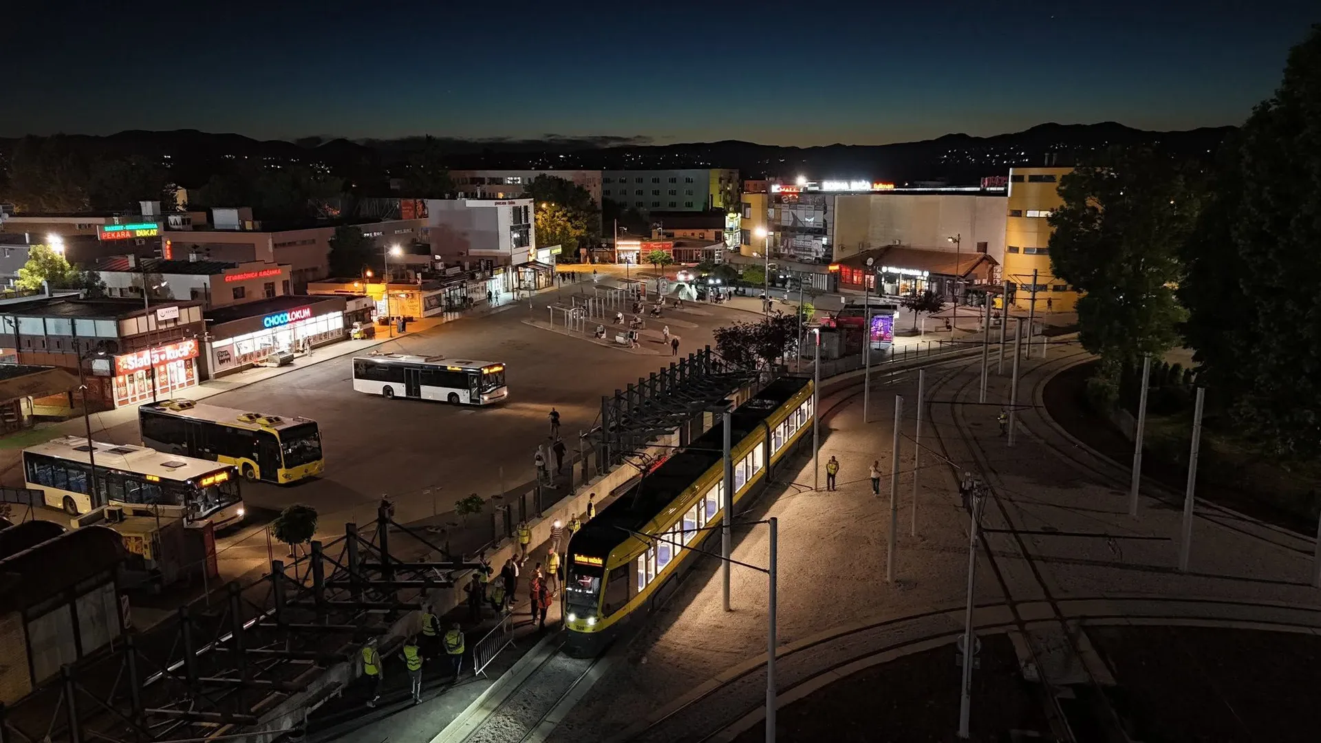 Prva testna vožnja tramvajem na novoj okretaljci na Ilidži
