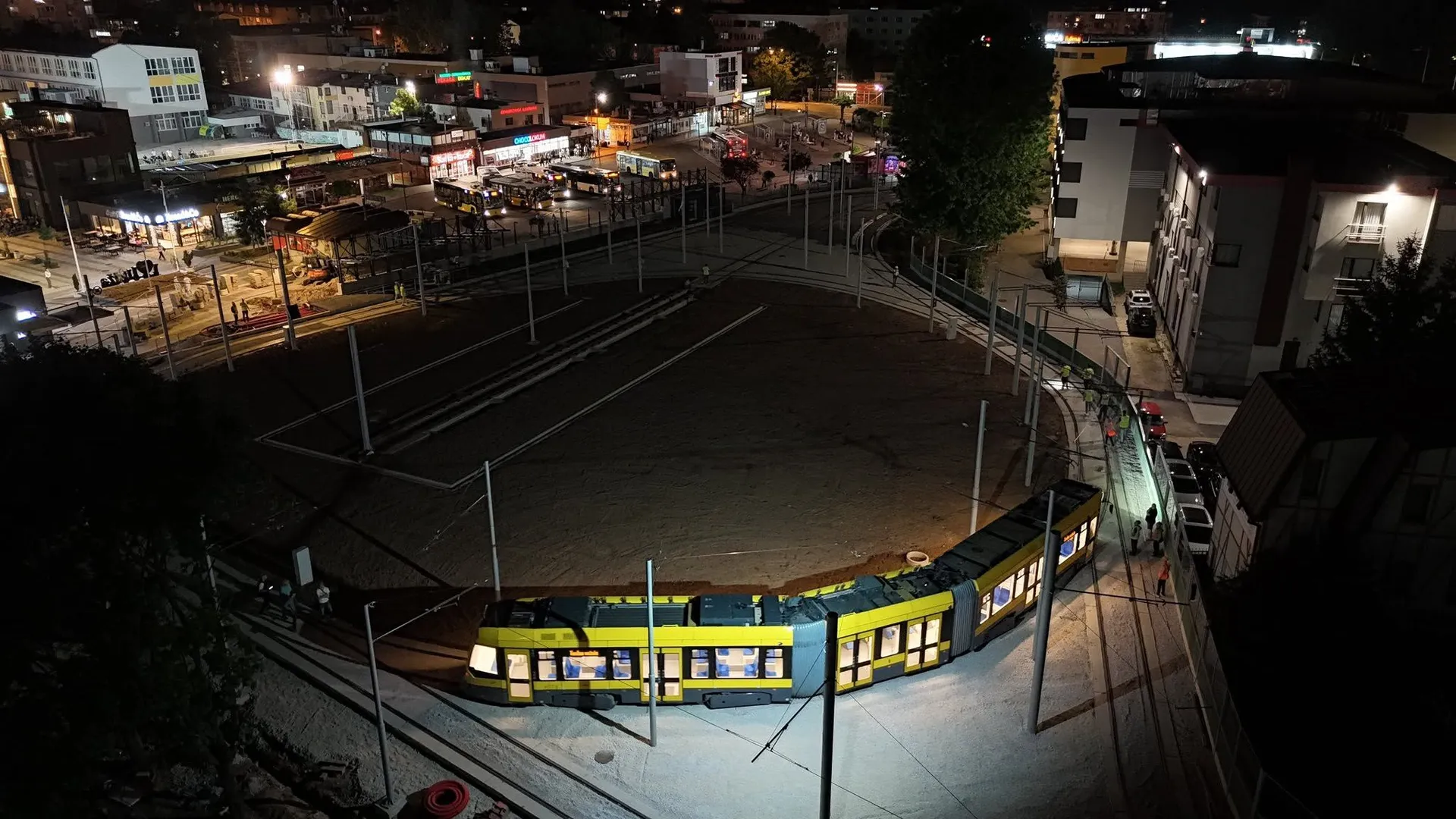 Prva testna vožnja tramvajem na novoj okretaljci na Ilidži