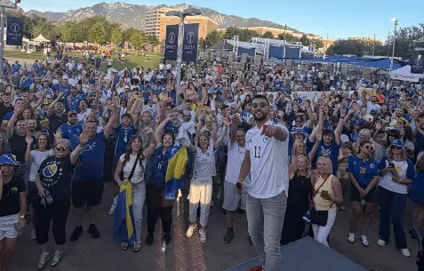 Denial Ahmetović zabavljao bh. navijače u Salt Lake Cityju nakon treninga Zmajeva