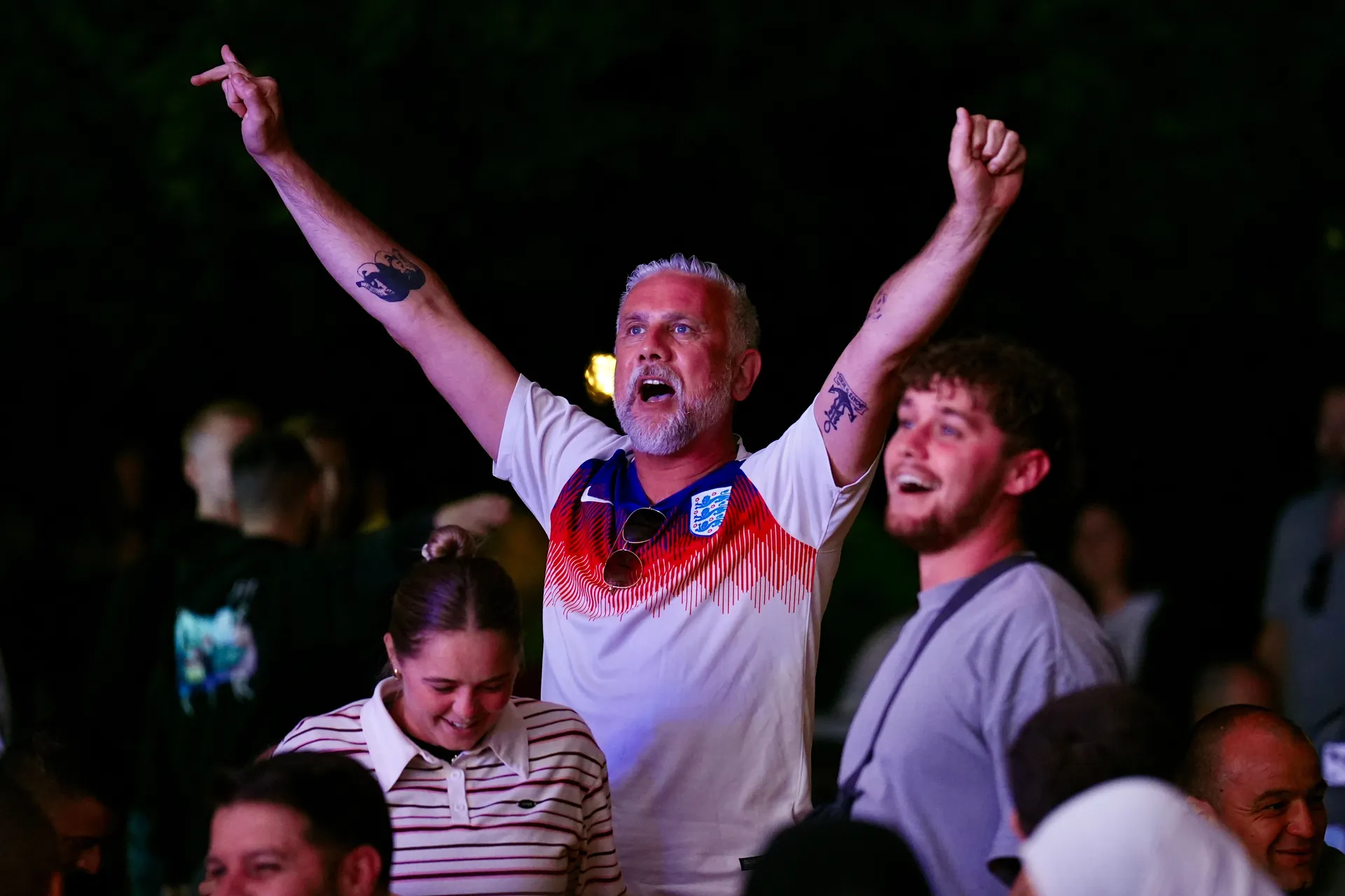 Utakmica Engleska - Hrvatska u fan zoni "I am from Bosnia"