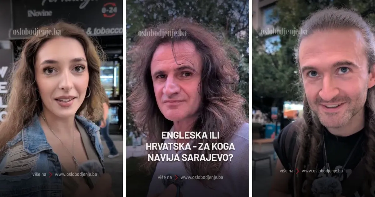 (VIDEO) Građani Sarajeva izabrali favorita za večerašnji okršaj Hrvatske i Engleske