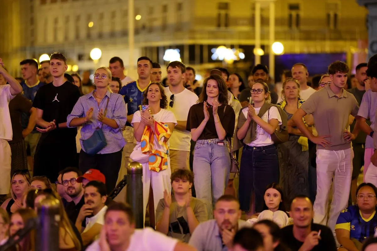 Plavo-žute boje zavladale centrom Zagreba