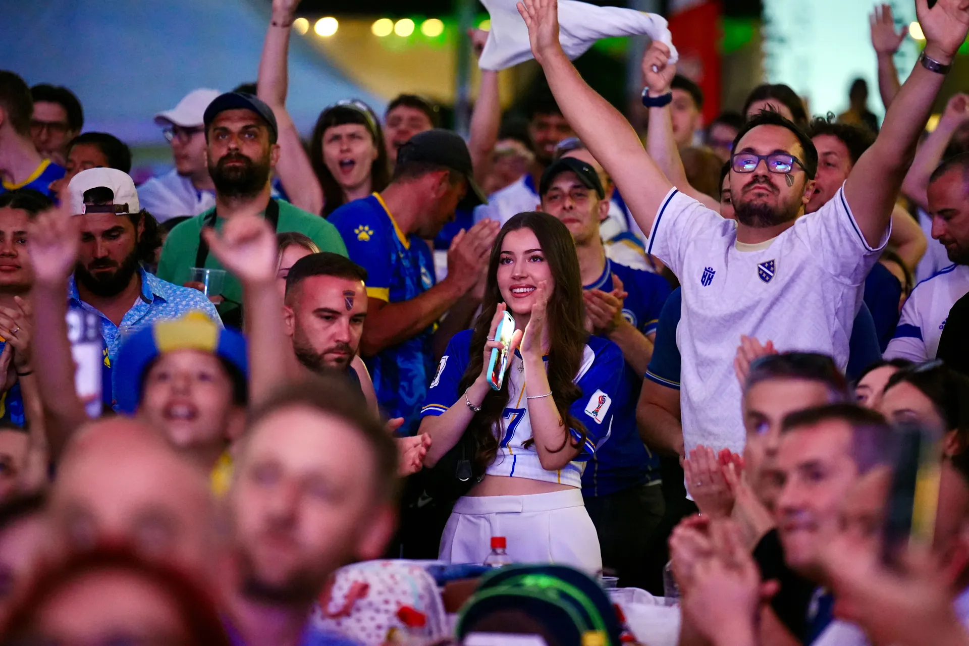 Utakmica BiH - Švicarska u fan zoni "I am from Bosnia"