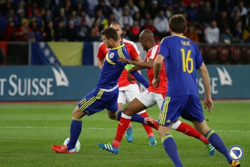 (VIDEO) Džeko je u jedinom meču protiv Švicarske postigao gol, neka se i večeras ponovi to