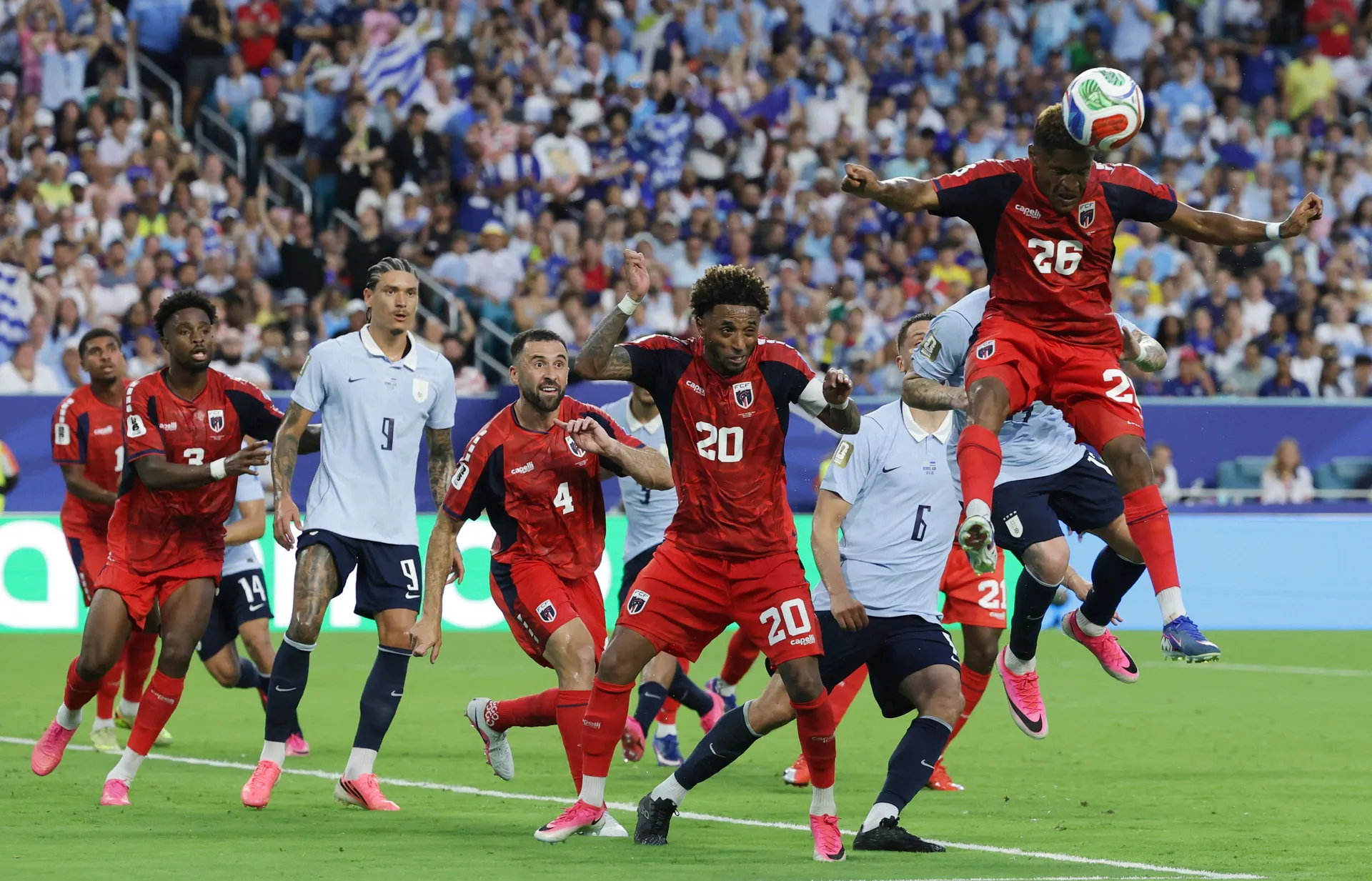 Soccer Football - FIFA World Cup 2026 - Group H -  Uruguay v Cape Verde - Miami Stadium, Miami Gardens, Florida, U.S. - June 21, 2026 Cape Verde's Helio Varela in action REUTERS/Amanda Perobelli