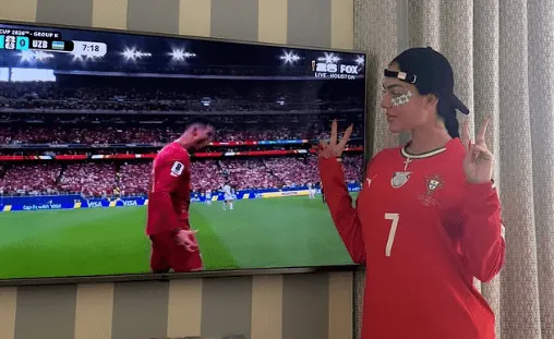 Dok je Ronaldo ispisivao historiju, Georgina ga pratila iz svog doma