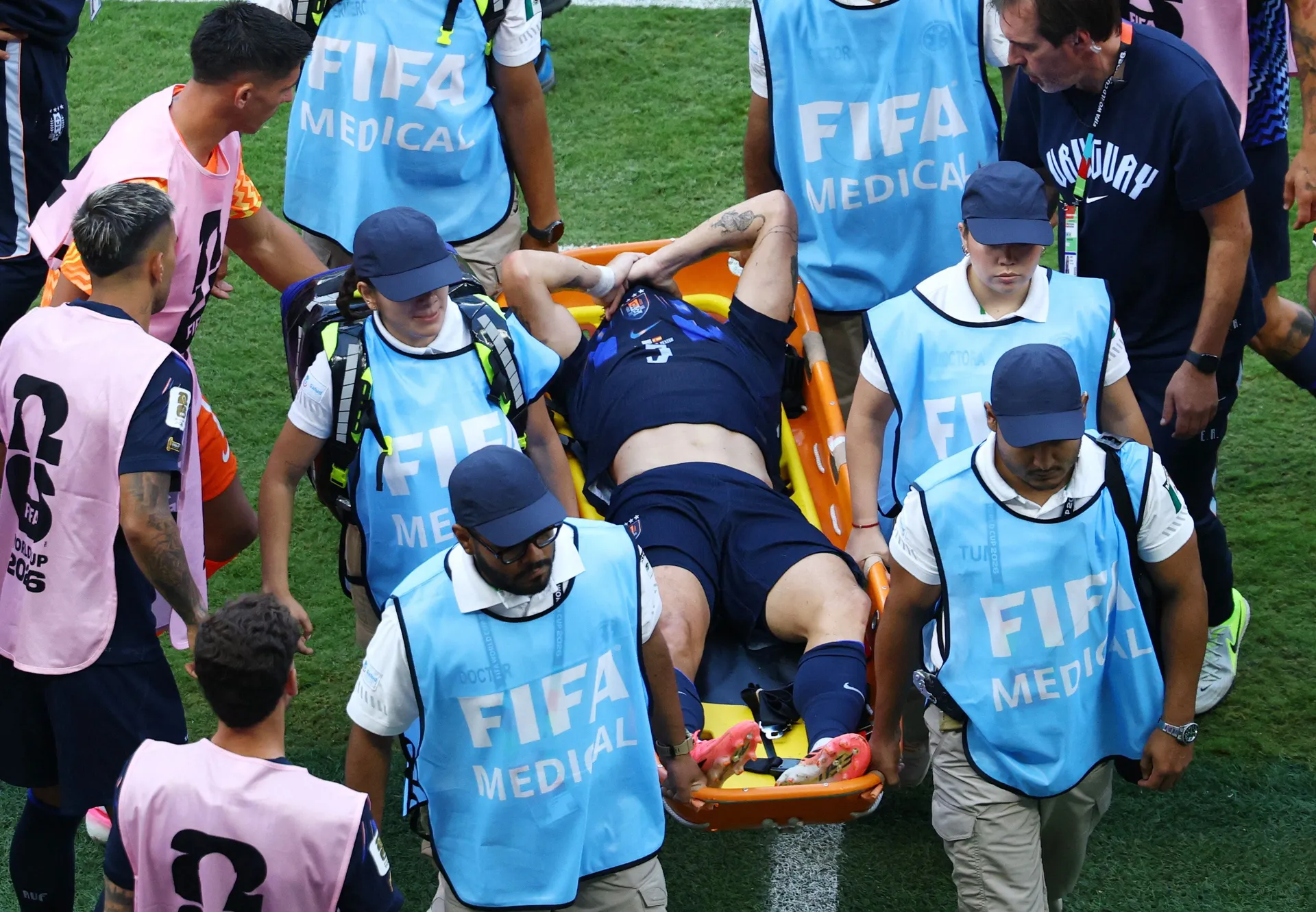 United čeka nalaze za Ugartea nakon teške scene na Mundijalu