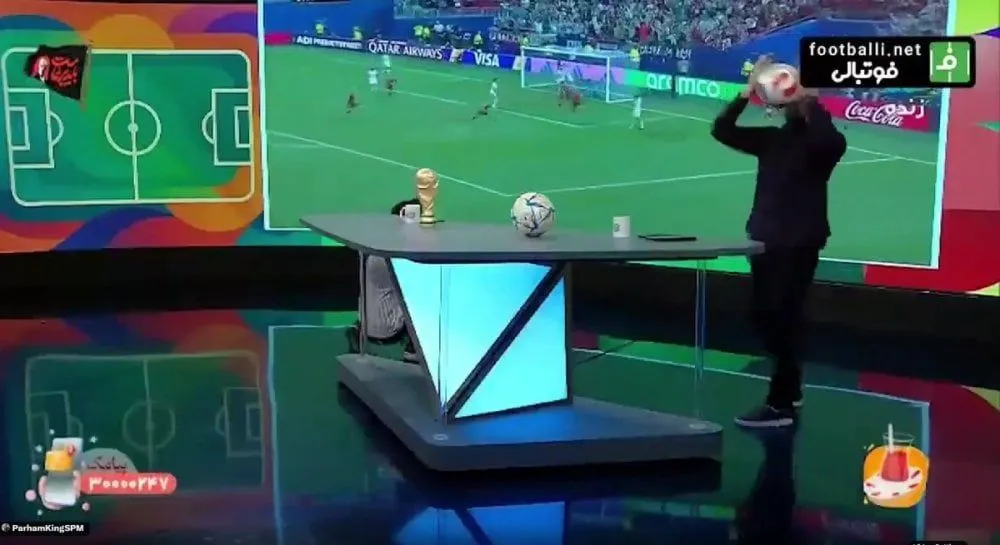 (VIDEO) Voditelji iranske TV burno slavili gol Alžira, a onda je uslijedio razočarenje