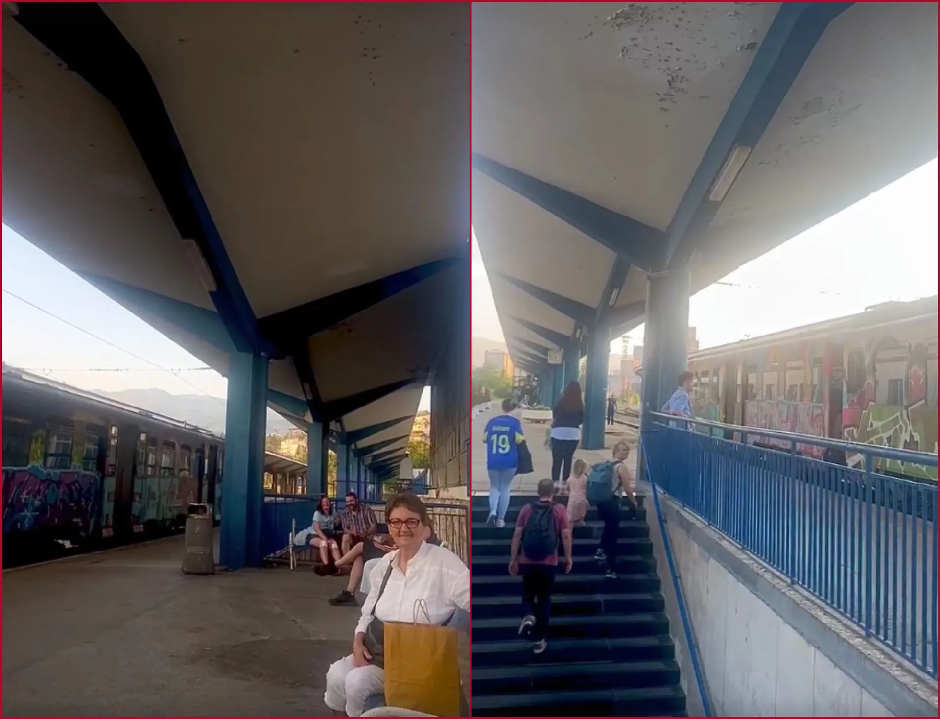 Navijačka atmosfera i na Željezničkoj stanici u Sarajevu, puštena pjesma za Zmajeve