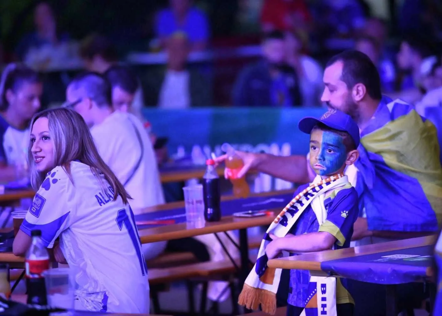 Krcata fan zona "I am from Bosnia" u Sarajevu