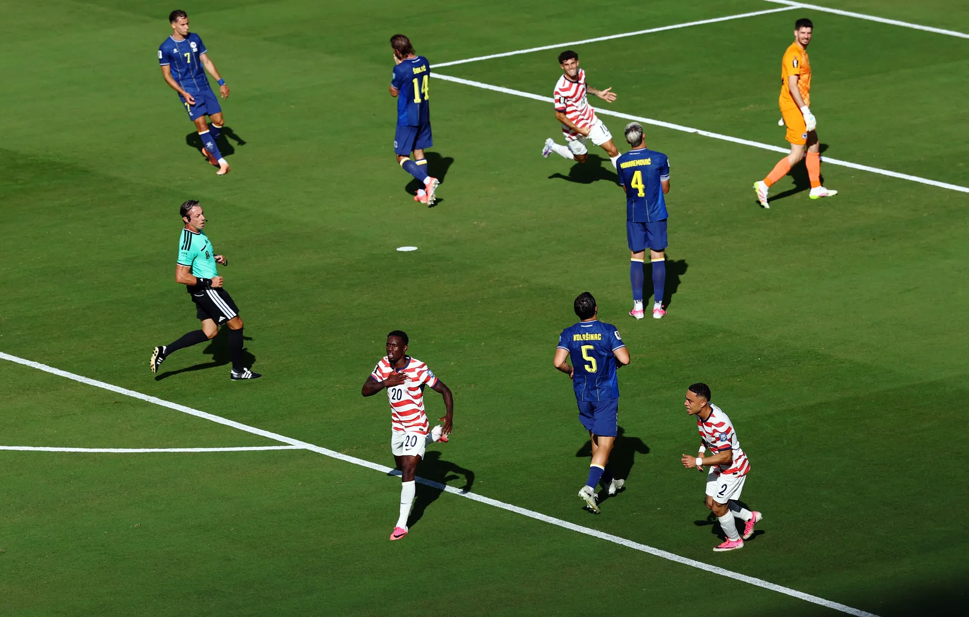 (TOK UTAKMICE) SAD - BIH 2:0, Amerikanci su zasluženo u osmini finala