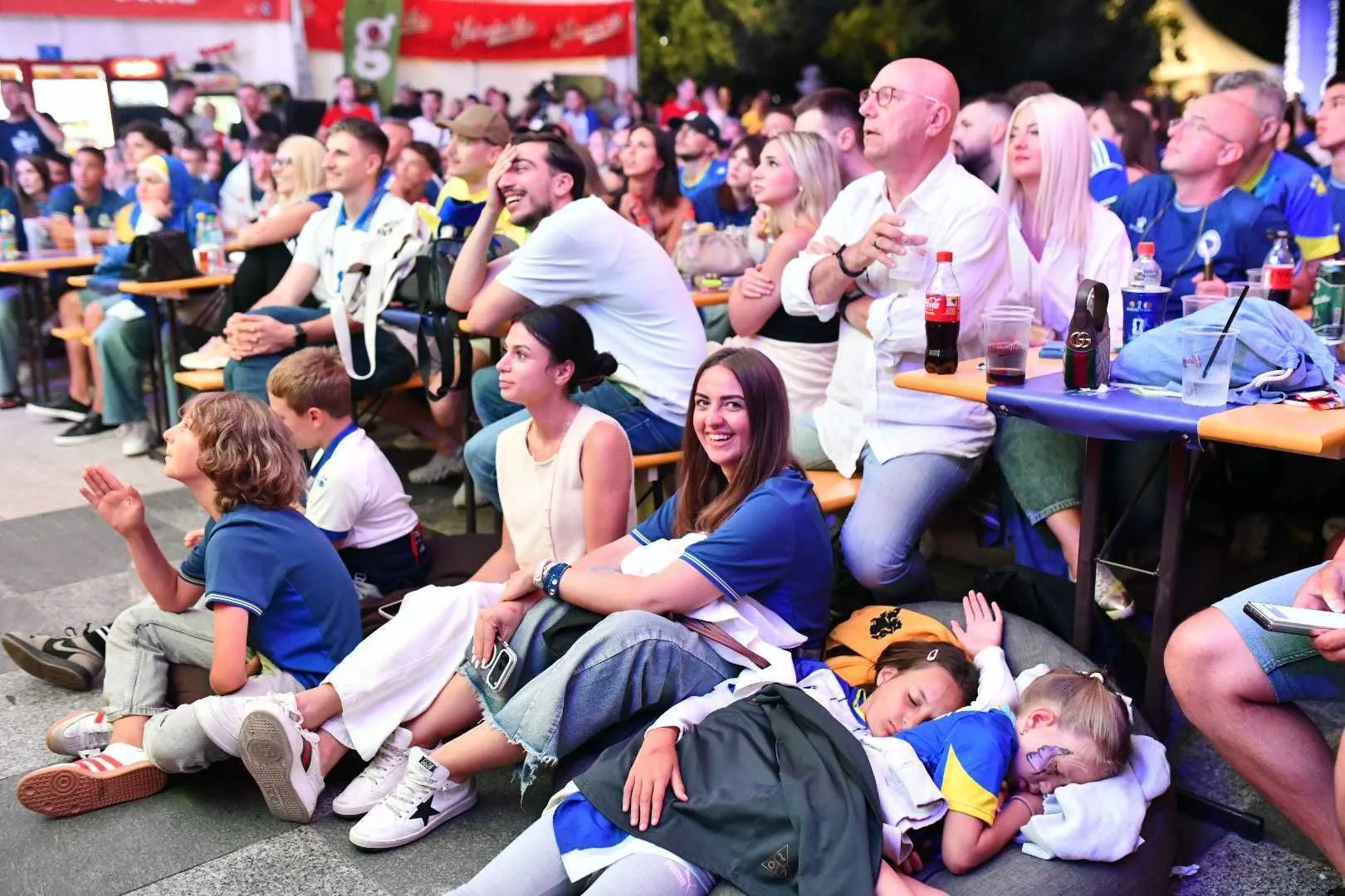 Dok su se oko njih pjevale navijačke pjesme, najmlađi navijači BiH zaspali usred spektakla
