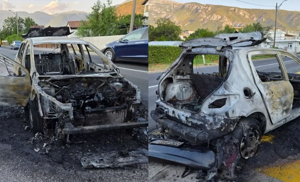 Automobil potpuno izgorio na magistrali M-17, saobraćaj bio obustavljen