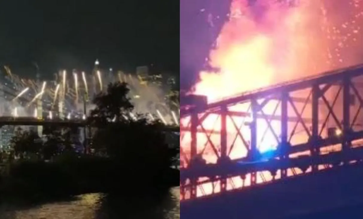 (VIDEO) Slavlje nije dobro završilo, tokom vatrometa izbio požar na Brooklynskom mostu