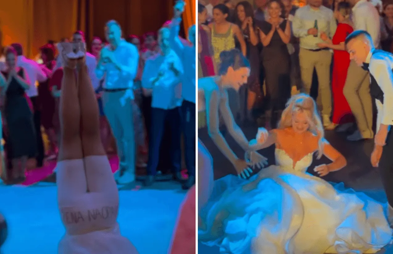 (VIDEO) Mlada napravila show na svadbi u Zagrebu, poruka ispod vjenčanice nasmijala region