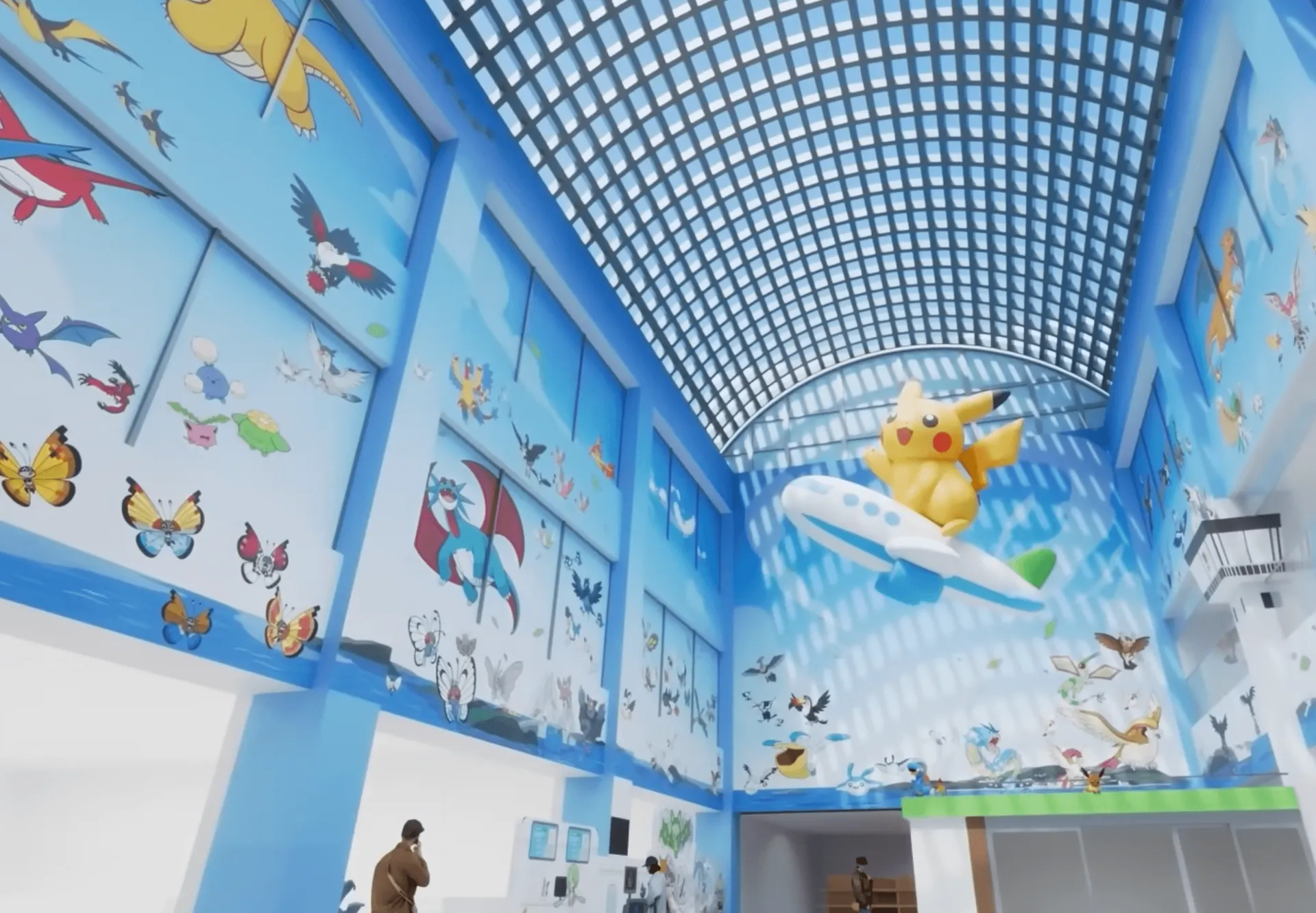 Aerodrom u Japanu dobio ime po Pokemonima, unutrašnjost prikazuje više od 100 likova