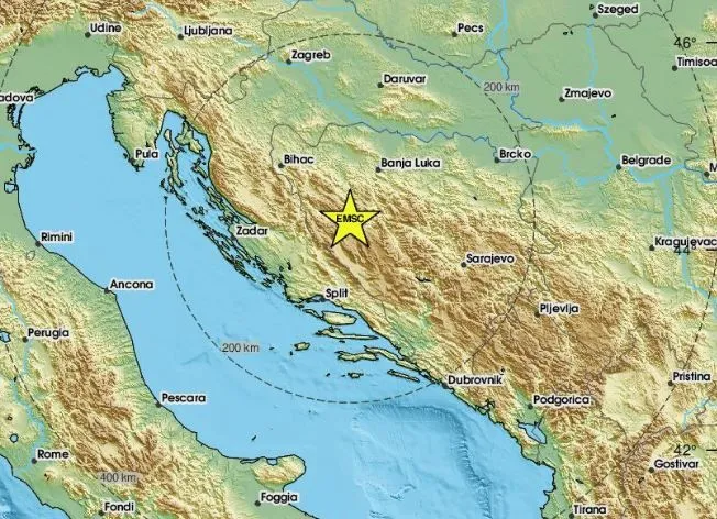 Zemljotres pogodio Bosnu i Hercegovinu, osjetio se u više mjesta
