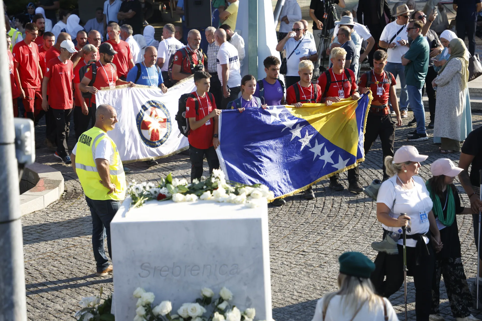 Učesnici Marša mira stigli u Potočare nakon 100 kilometara dugog puta sjećanja