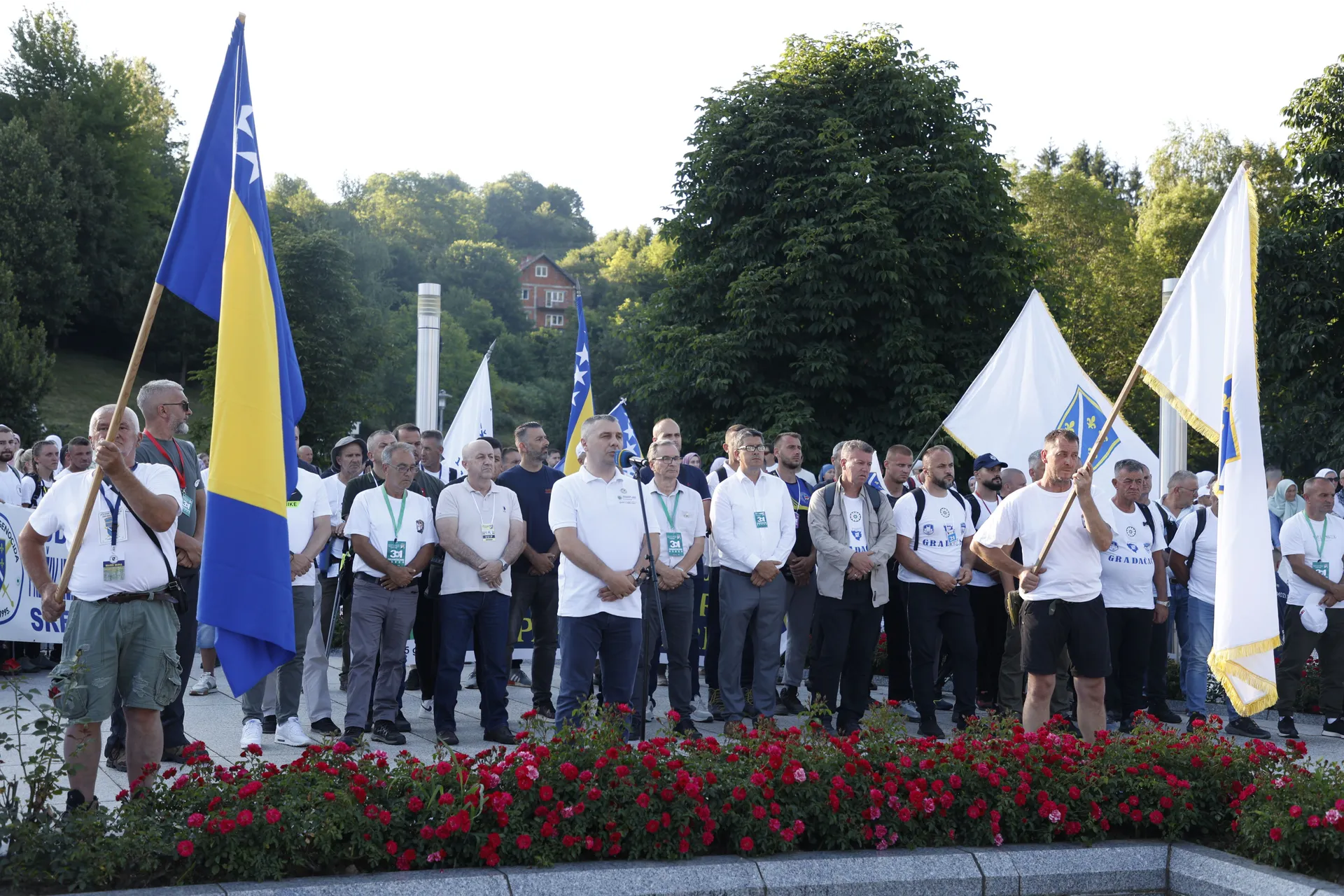 Učesnici Marša mira stigli u Potočare nakon 100 kilometara dugog puta sjećanja