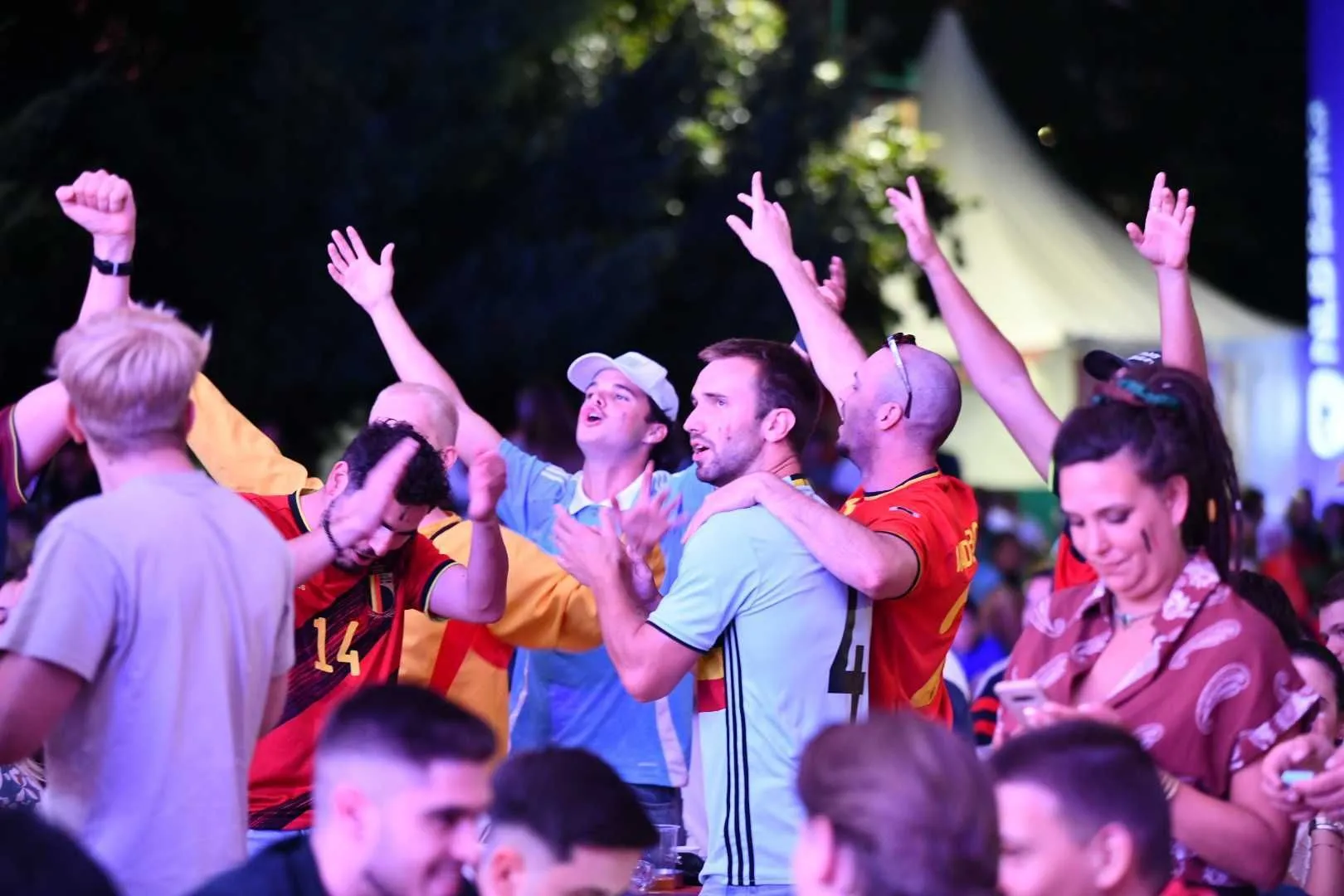 Navijači Španije i Belgije napravili pravi šou u fan zoni "I am from Bosnia"