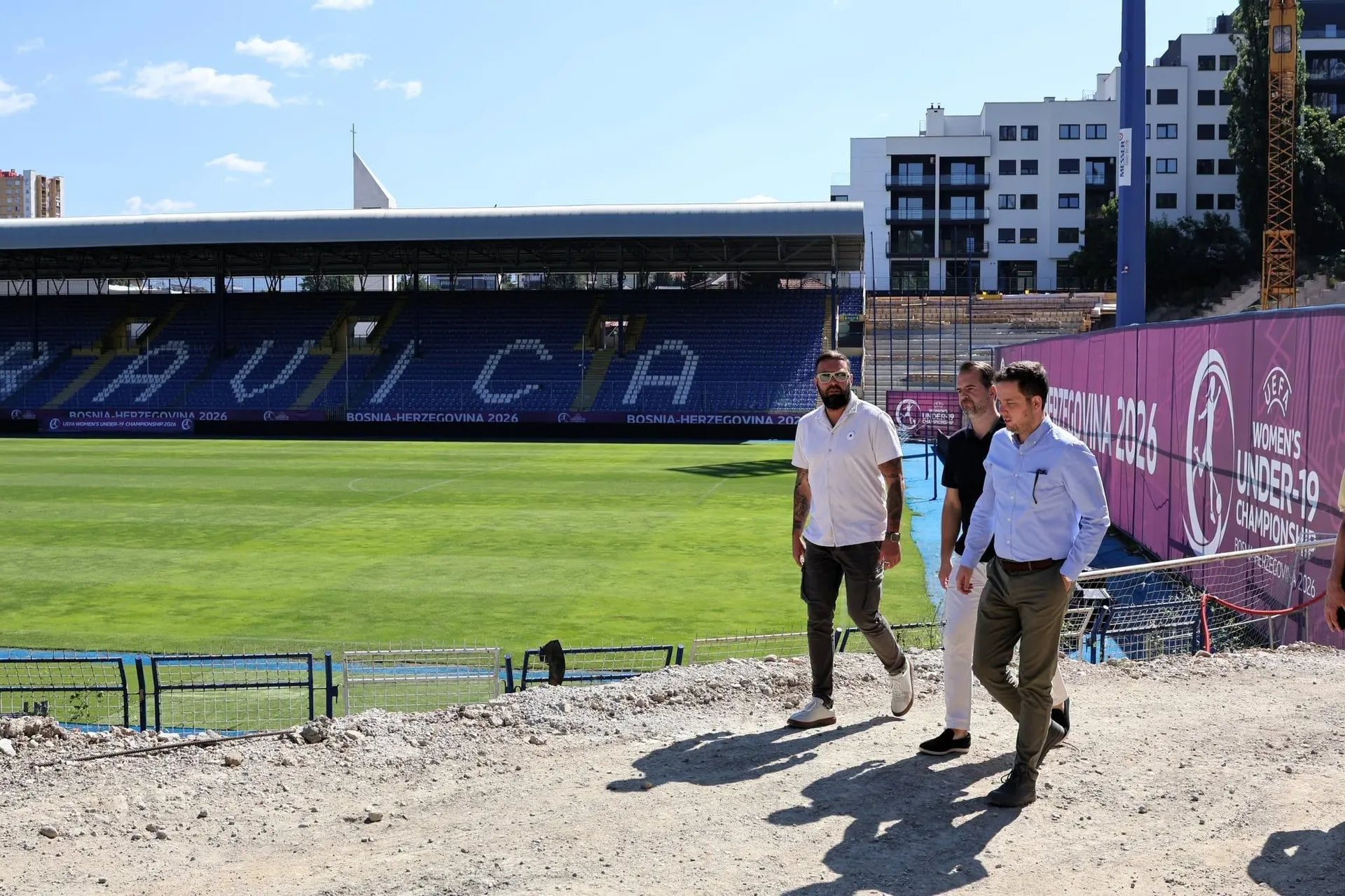 Magoda, Uk i Kalamujić posjetili Grbavicu i pružili podršku FK Željezničar