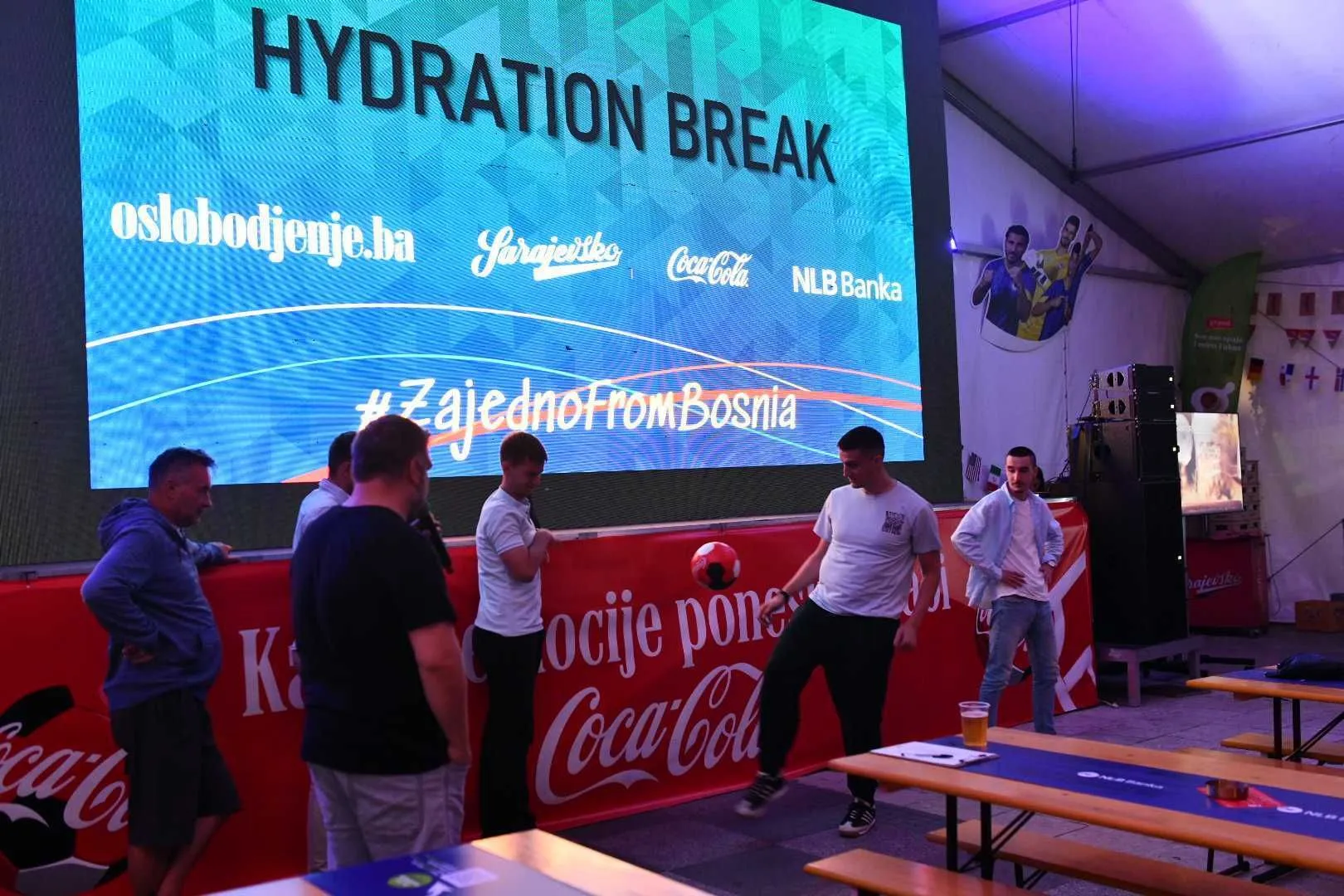 Hydration break, kviz "Oslobodi znanje", fan zona, I am From Bosnia