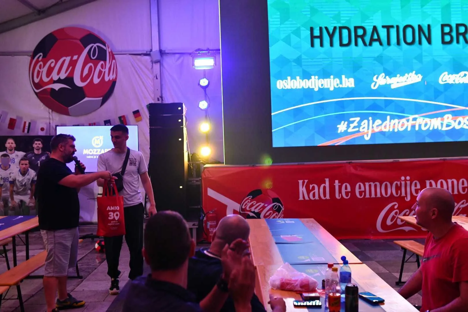 Hydration break, kviz "Oslobodi znanje", fan zona, I am From Bosnia