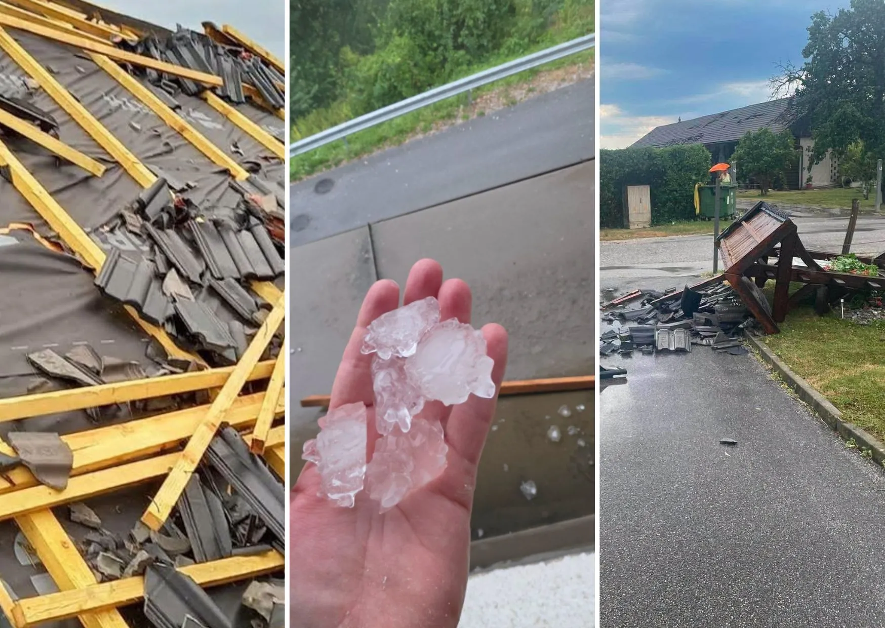 (FOTO) Snažno nevrijeme poharalo dijelove Slovenije, pogledajte štetu nakon oluje