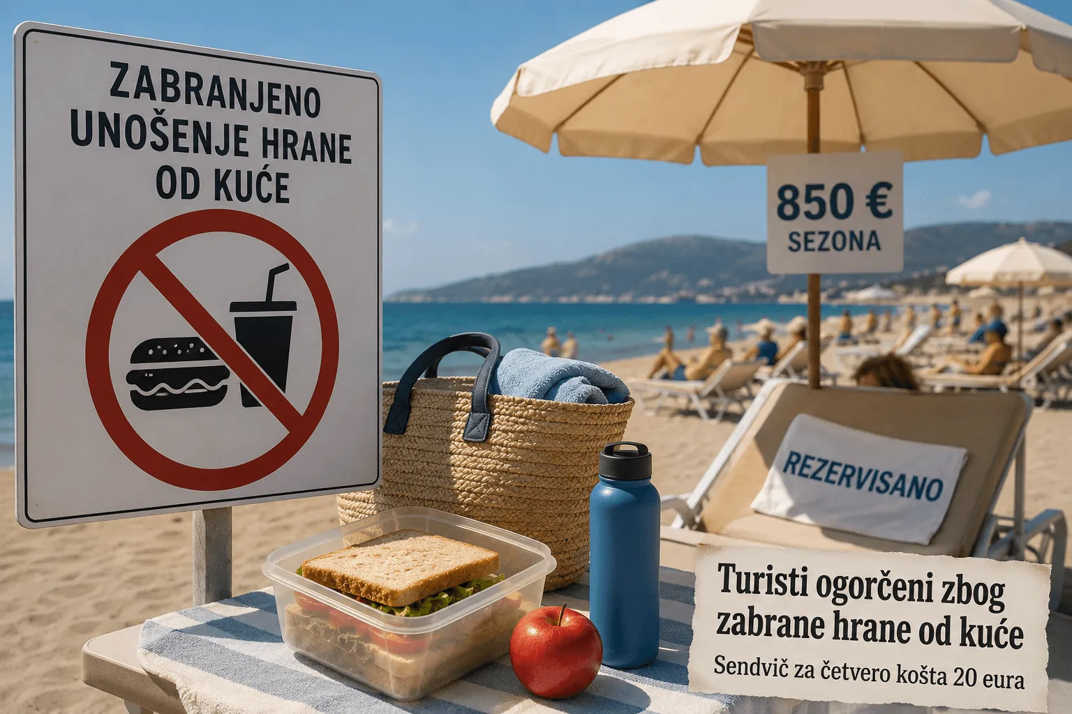 Zabranili domaće sendviče na plaži, turisti ogorčeni zbog novih pravila