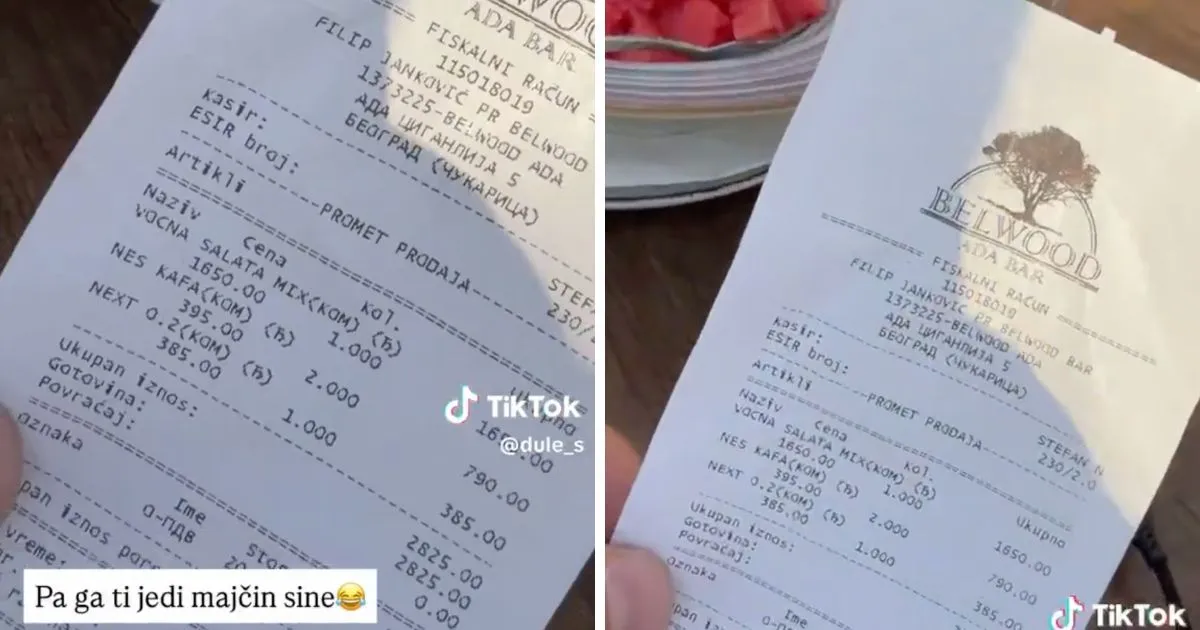 Snimak razbjesnio internet: Voćna salata košta 27 KM, u nju stavljena samo jedna voćka